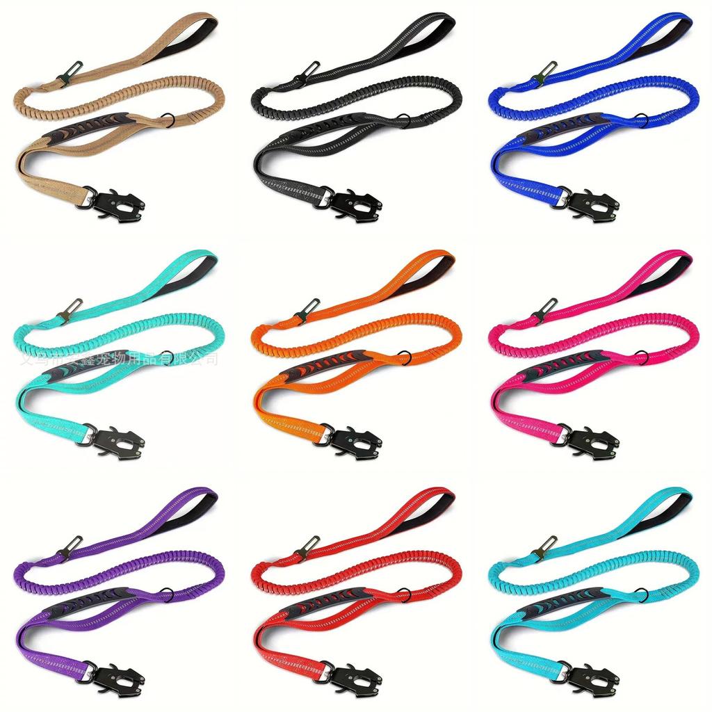 Durable Nylon Dog Leash With Shockproof Flexibility For Large Dogs And Pet Training