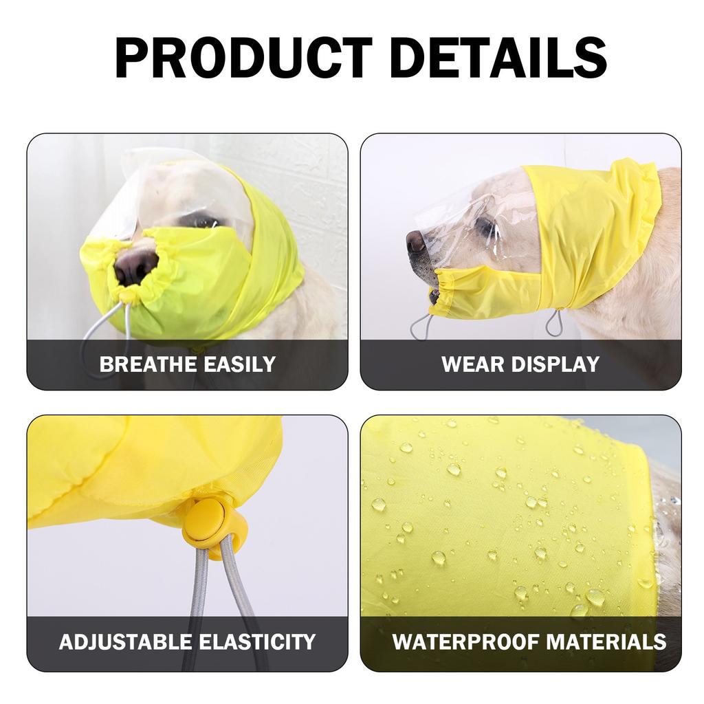 Keep Your Pet's Ears Dry With Our Pet Ear Cap! Perfect For Baths, This Dog Shower Hood Protects Ears From Water. Soft, Comfortable