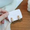 Trendy Fruit Pearl Earring For Women Exquisite Geometric Pineapple Imitation Pearls Stud Earrings Fashion Jewelry Gift Brincos