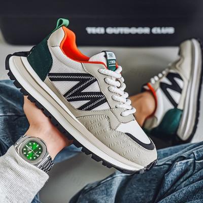 Mode Mesh Atmungsaktiv Low Top Dicke Sohle Sportschuhe für Herren 2025 Herbst Modetrend Vielseitig Bequem Lässig Klobige Sneaker