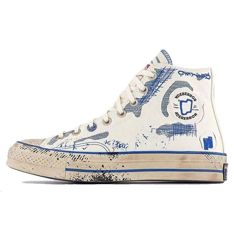 

ADER ERROR x Converse Chuck 70 High Create Next: The New Is Not New - кроссовки унисекс из 2-й коллекции бело-синие Imperial-Blue A05351C 36.5