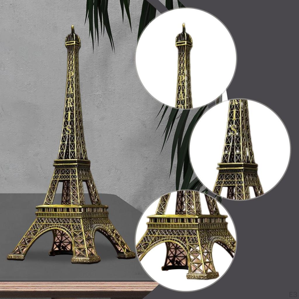 Statue Model Architecture Toy Iron Creative Home Decor Figurine for Theme Party Mantels Living Room