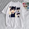 Omori Print Damen T-Shirt Shirt Harajuku Tops Ästhetische Kleidung Street Sweatshirt Kurzarm