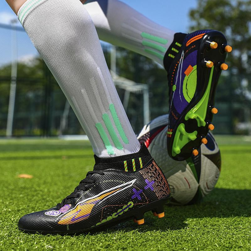 Indoor TF/FG Football Shoes Fast TF/FG High Quality Soccer Shoes Society Cleats Grass Training Football Field Boots Sneaker