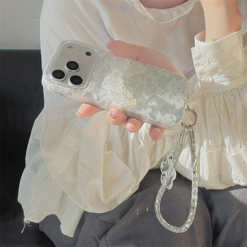

Elegant 3D Lace Bow Phone Case for iPhone 17/16 Pro Max/15/14 iPhone 13
