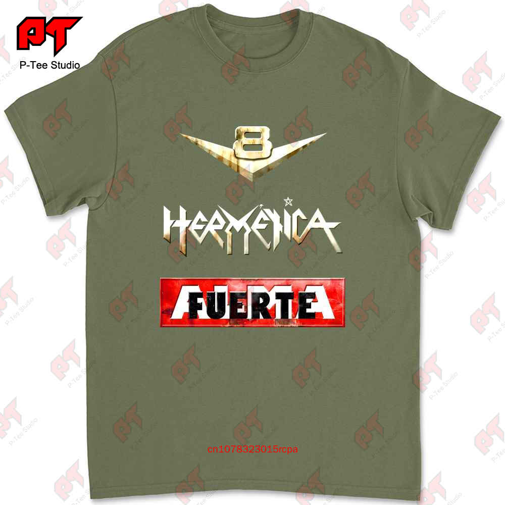 

V8 Hermetica Almafuerte Band Poster Music T-shirt QJAG 4XL