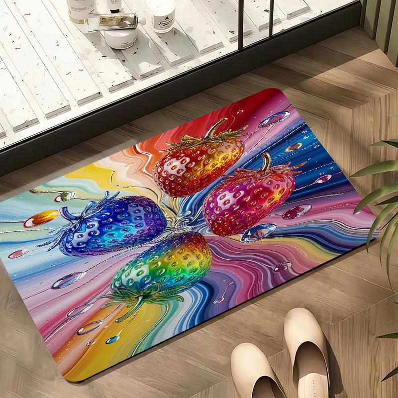 2025 New Colorful FruitsCarpet Rug for Living Room Bedroom Home Sofa Decoration,Kids play Non-slip Floor Mat