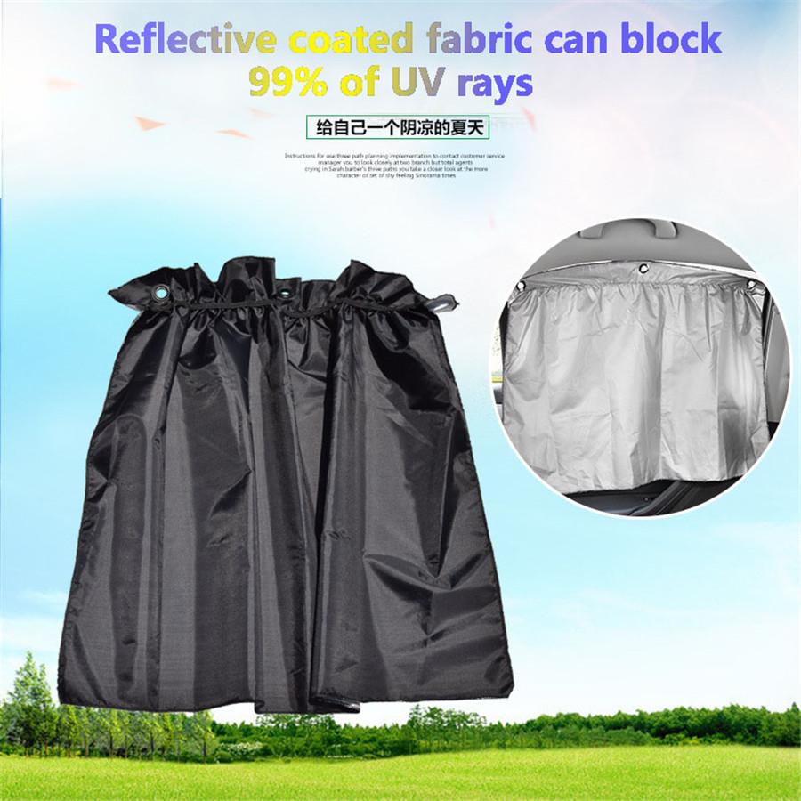 2X Car Side Front/Rear Window Sun Visor Shade Mesh Cover Sunshade Shield Curtain