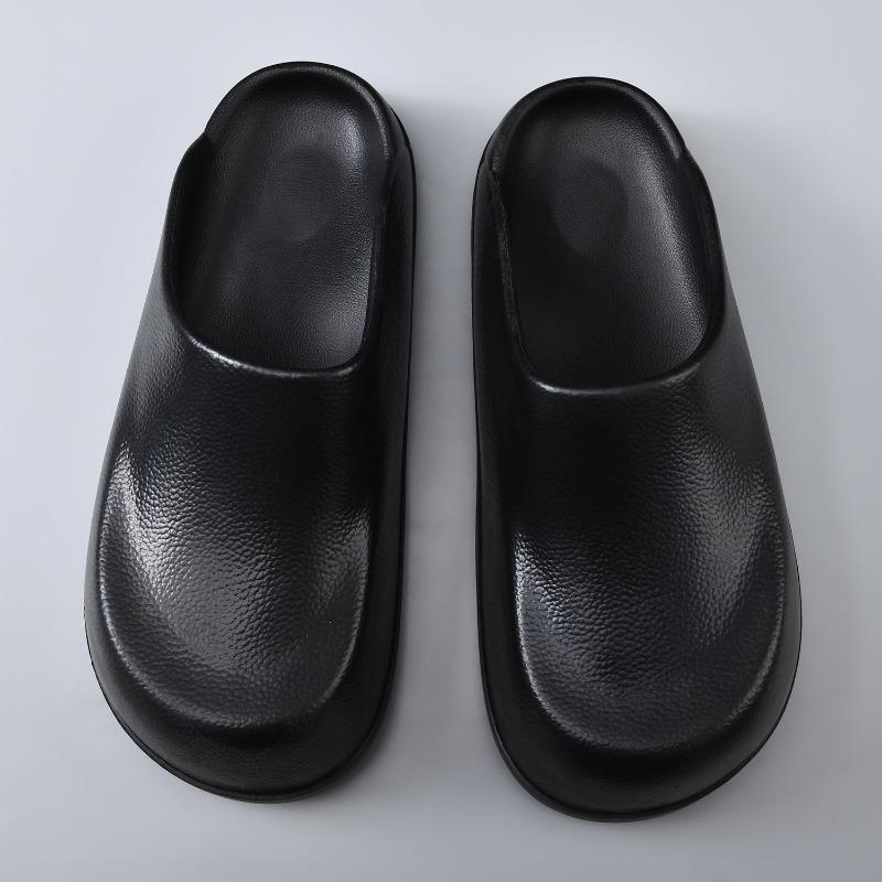 Thick-soled bag head slippers for women's summer wear new waterproof and non-slip one-pedal height-increasing Boken slippers beach shoes