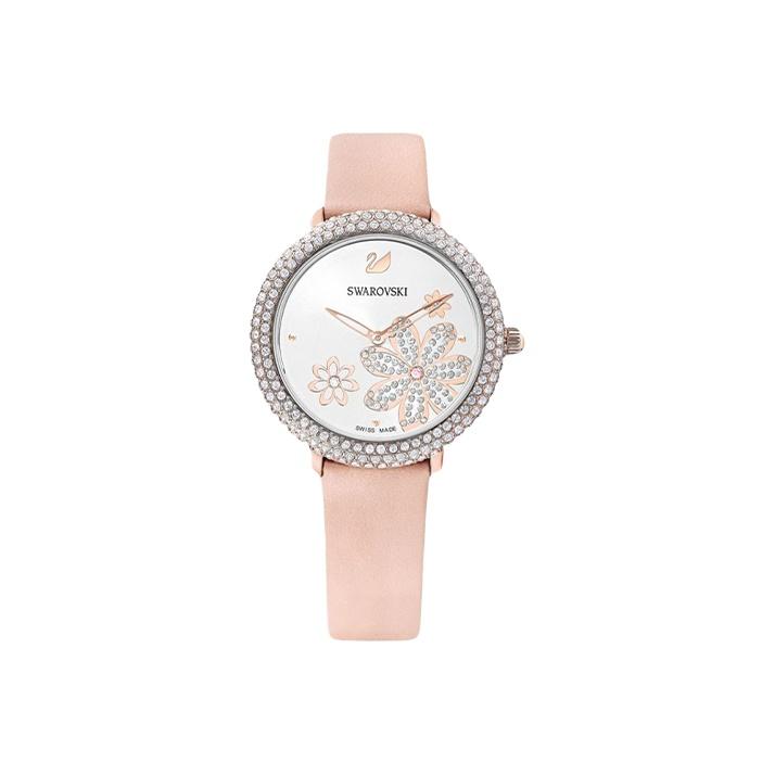 

Swarovski Collection Quartz Watch Leather Strap 34Mm White Dial 50M Water Resistant Women watches 5519223 White Dial