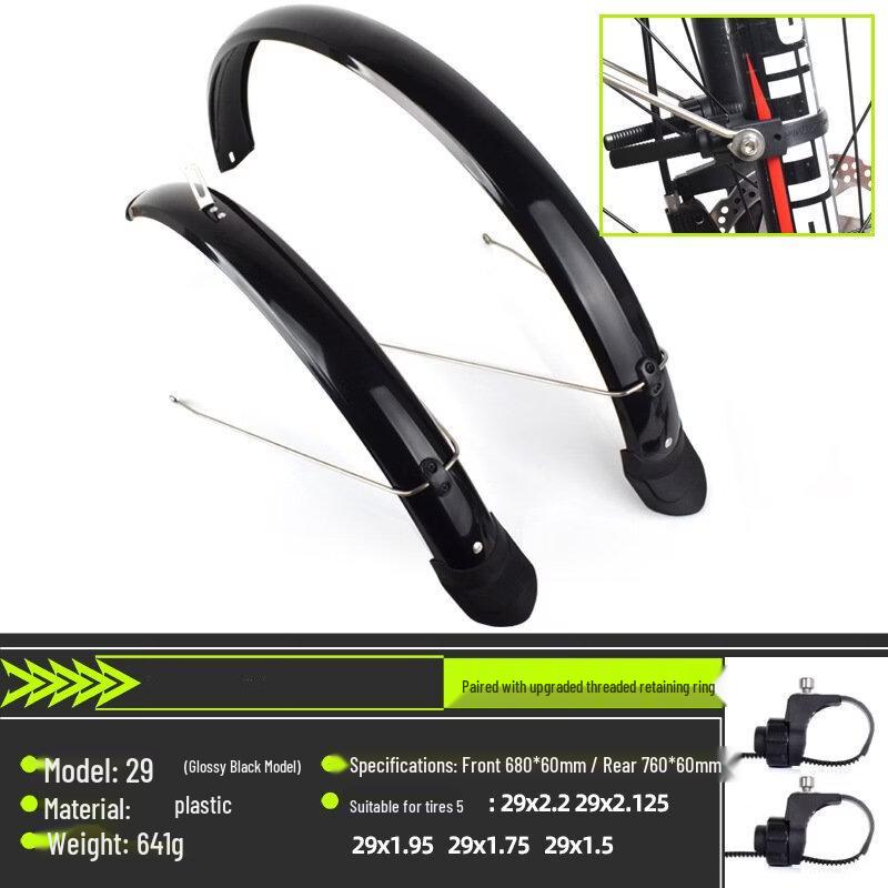Lishi Full-Wrap PVC Bicycle Mudguard