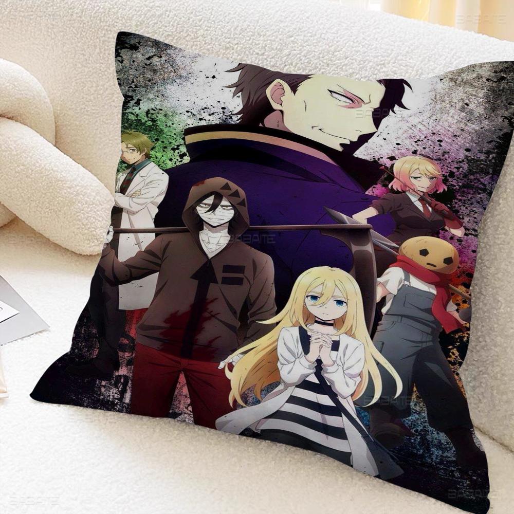 Angels Of Death Decorative Room Aesthetics Pillow Case Home Decor Bedroom Sofa Bed Couch Pillow Cover 45x45