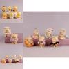 Adorable Butterbear Yellow Butter Bear Cute Blind Box Collectible Figurine Set