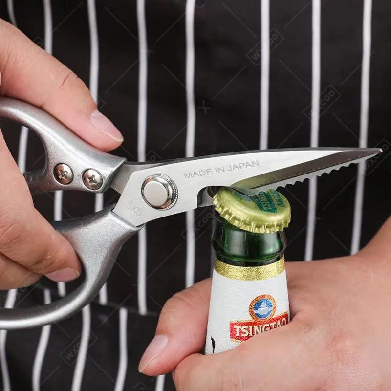 Stainless Steel Kitchen Scissors Chicken Bone Shear Sharp Kitchen Poultry Shears Butcher Meat Cleaver Vegetable Fish Duck Cutter