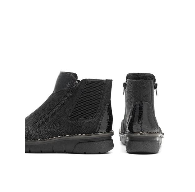 Rieker 73355-00 Ankle Boots, Black