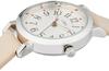 Fieldwork Lovely Analog Silver with Leather Beige Watch, Strap, GY044-1, Women's,