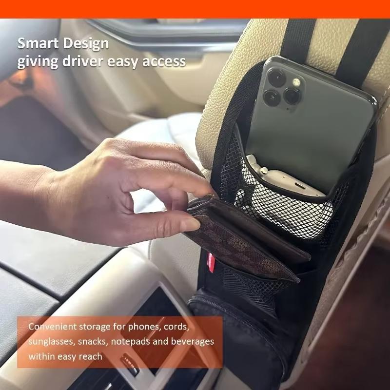 Car Seat Storage Bag Backrest Side Hanging Bag Organizer for Vehicle Interior Side Storage Bag for Cars
