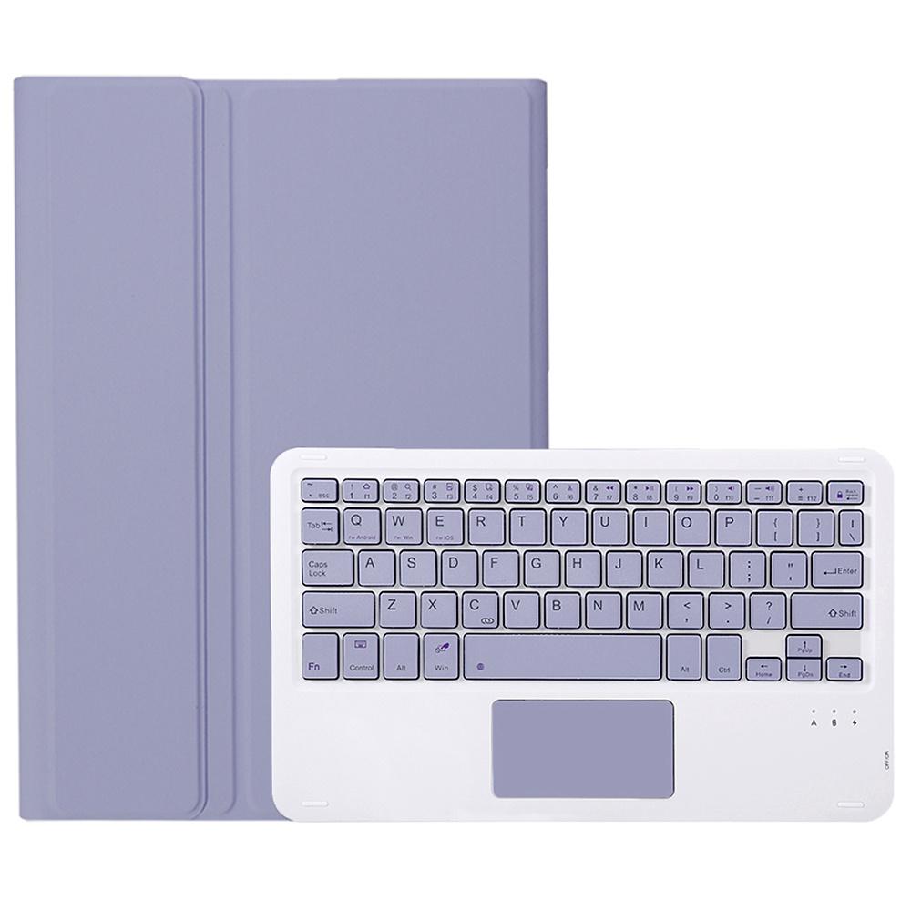 

OP14-A Touchpad Keyboard for Oppo Pad Neo/Pad Air 2/OnePlus Pad Go Leather Tablet Case with Bluetooth-compatible Keyboard Purple