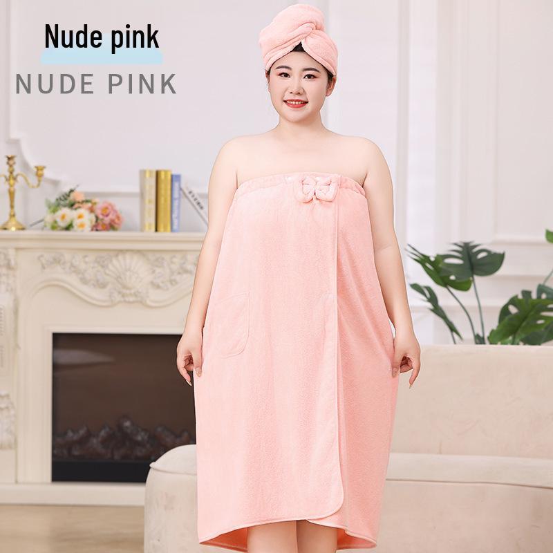 Plus Size Strapless Bath Wrap Towel for Women - Thick, Wearable Bathrobe for Spa & Salon