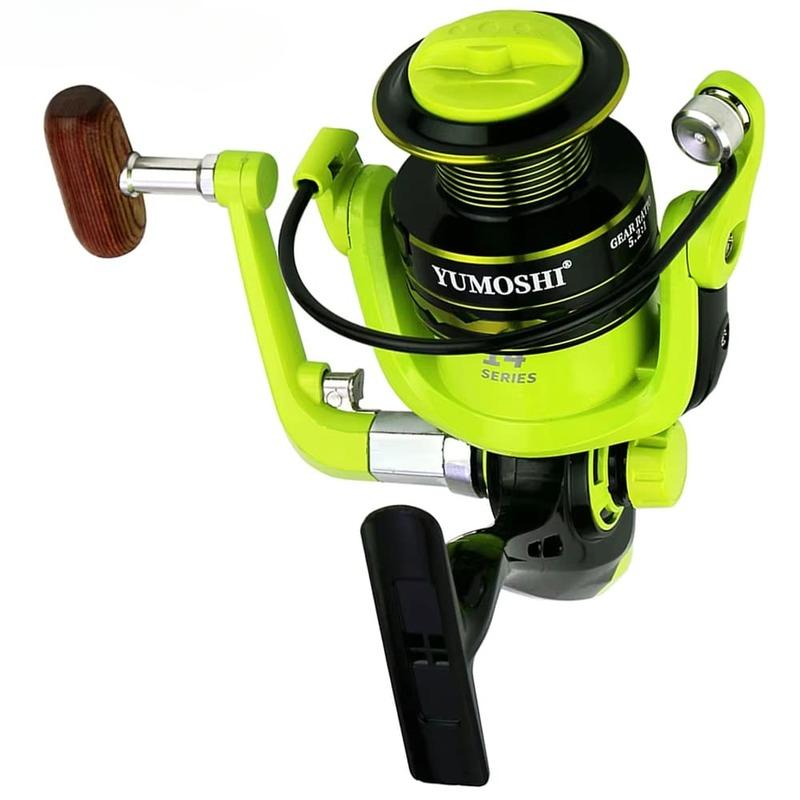 Az új, erőteljes horgászorsó 2000-7000 zöld modell, a teljes fém orsó forgó kerék teljesítménye stabilabb, tengervízhez és édesvízhez is alkalmas