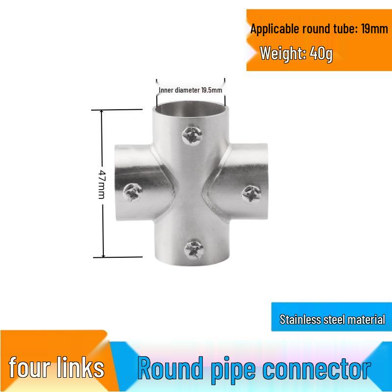 25 Snap-On Stainless Steel Pipe Connectors for Greenhouse Clamps