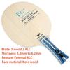 729 Friendship Blade Blauw ALC Tafeltennis Bat 5 Hout 2 Arylaat Koolstof Professioneel Ping Pong Bat Geel ALC Offensief