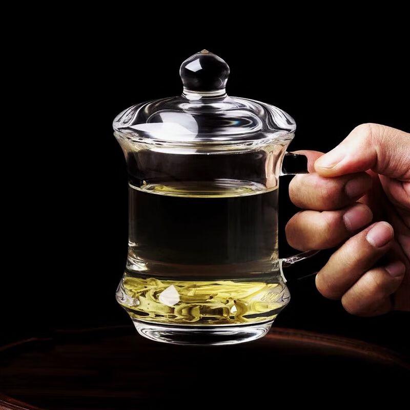 Premium Handmade White Crystal Tea Cup with Lid