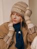 Olinkeompeulliteu Journey Of Sky Sunset Beanie & Warmer Set