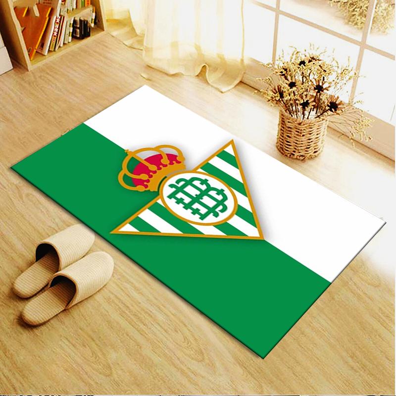 Nuovo Tappeto Real Betis 2025 per Soggiorno Camera da Letto Casa Decorazione Divano, Tappetino Antiscivolo per Giochi Bambini