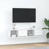 VidaXL TV Furniture 2 Pcs White 60x31x25.5 Cm Engineered Wood, TV Stand, Hi-fi Cabinet, Entertainment Center, TV Buffet, 861437