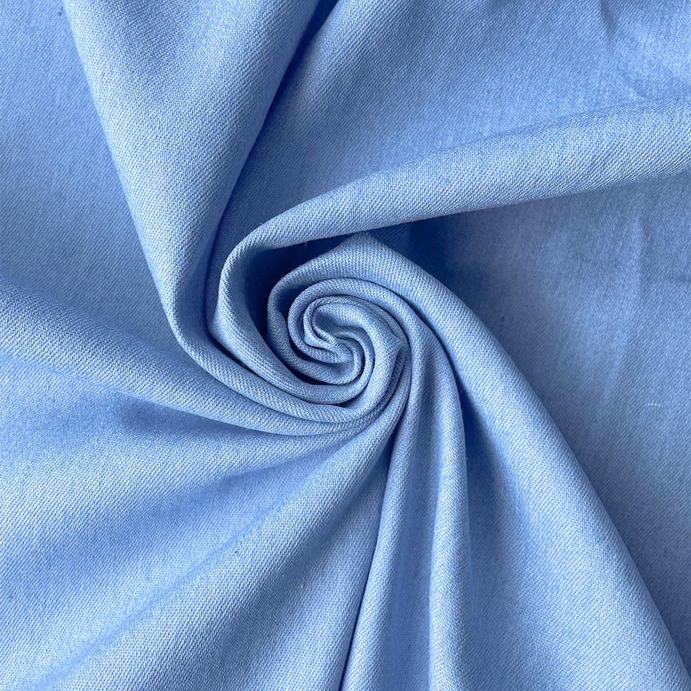 90x145cm Thin Denim Pure Cotton Fabric Solid Blue Handmade Needlework Material for Man Women Jacket Clothes Couture Accessories