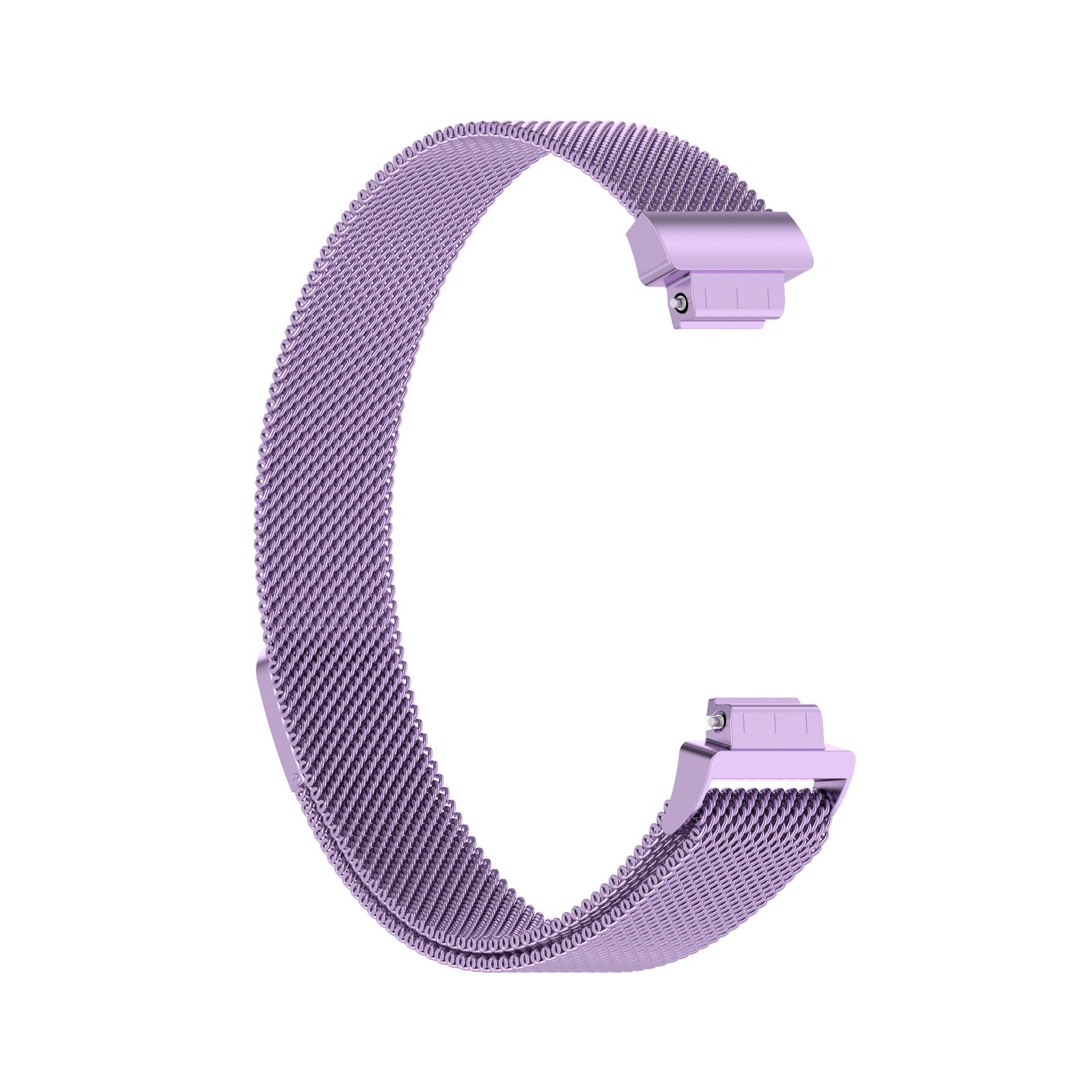 

Магнітний металевий браслет для Fitbit inspire 3 Ремінець із нержавіючої сталі для аксесуарів Fitbit inspire3 Fitbit inspire 2 фіолетовий
