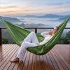 Portable Hanging Hammocks Anti-rollover Camping Hammock with Colorful Bed Storage Bag Single Person for Travel Beach Outside