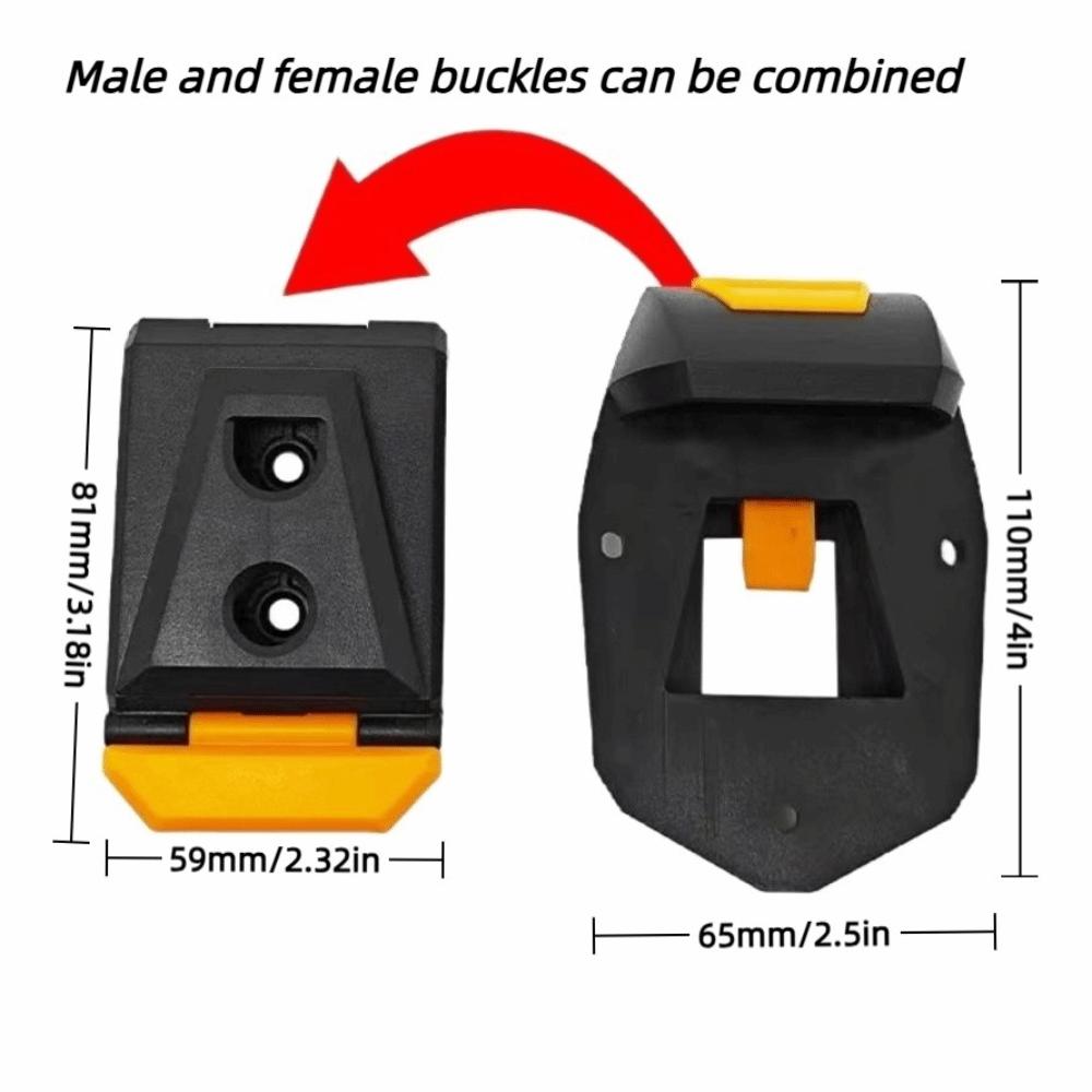 Vysoce kvalitní robustní ABS přezka na opasek Rychloupínací Kompatibilní Klip na opasek Náhradní Odolný Nástrojový opasek Profesionální použití