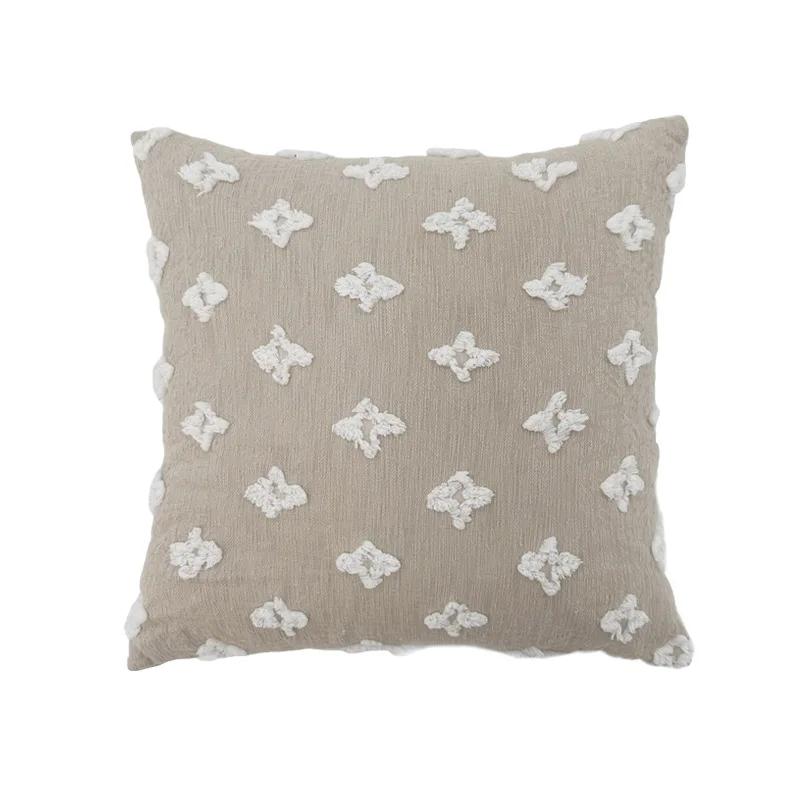 INS Embroidery Pillow Cover Decorative Pillow Case for Sofa Fashion Retro Flower Cushion Cover for Bed Chair Home Decoration