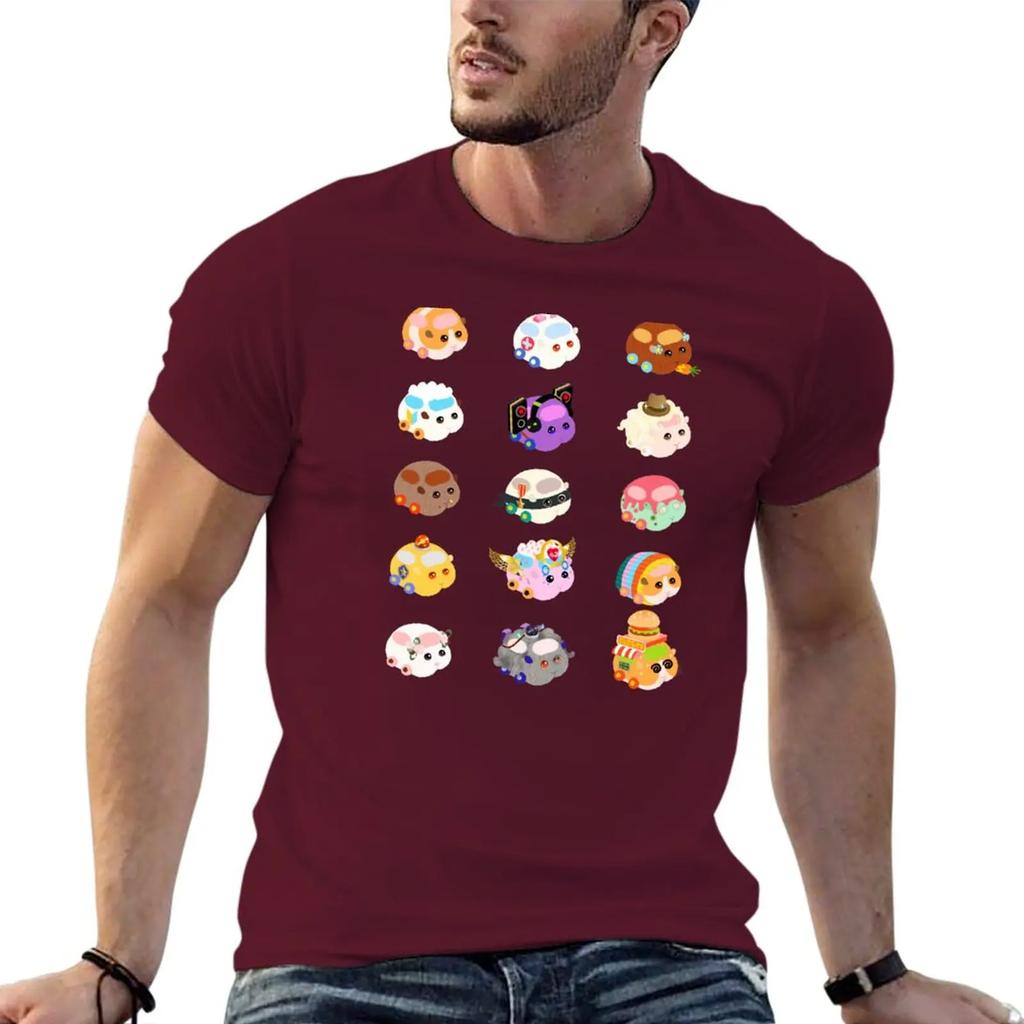 Pui Pui Molcar Assorted Characters  Pink TShirt hippie clothes sports fans blanks mens t shirts casual stylish