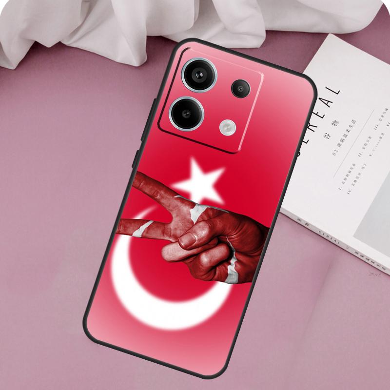 Türkei Türkische Flagge Hülle Für Xiaomi Redmi Note 14 Pro 13 12 11 10 9 11S 12S Redmi 15 14C 10C 12C 13C 15C Abdeckung