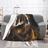 Genshin Impact Zhongli Blanket Flannel Textile Decor Anime Game Cartoon Portable Super Soft Throw Blanket for Home Car Quilt