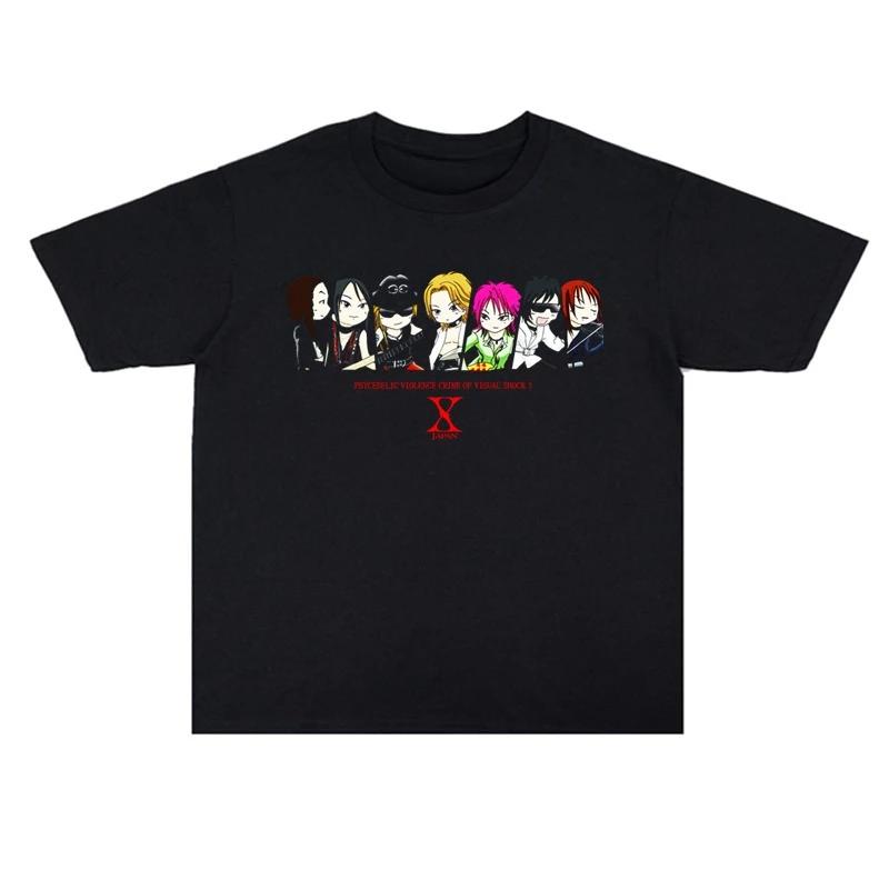 2026 Summer Metal Rock X Japan Matsumoto Hideto Hide Printed Mens and Womens Tshirt Quality Short Sleeve Men Tee