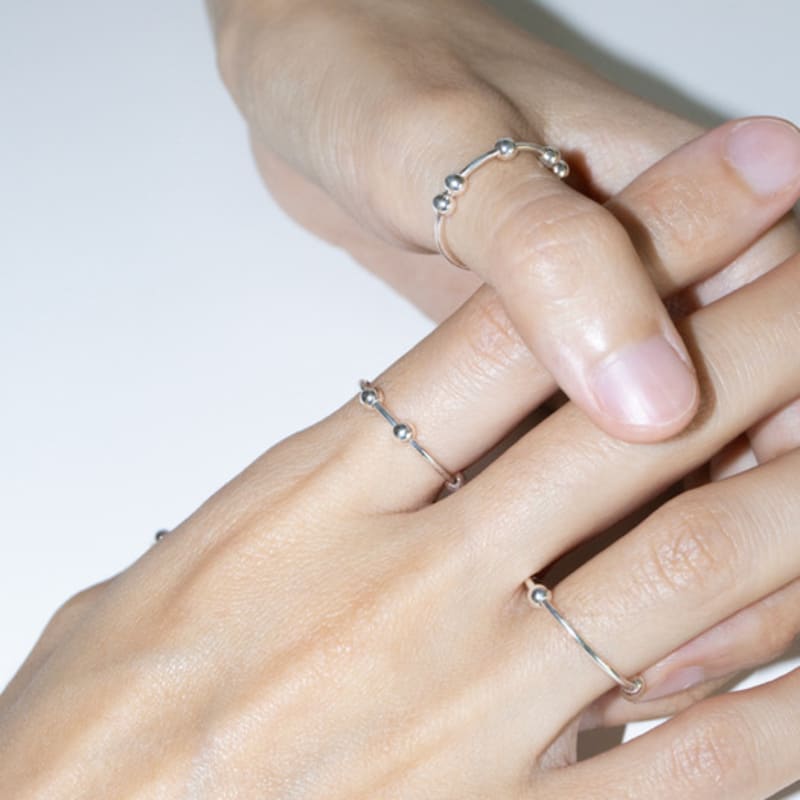 Kiee Oshimu (Silver 925) 013 Dynamic Ring