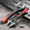 Adjustable Wrench Stainless Steel Universal Spanner Bathroom Wrench Large Open High Quality Plumbing Repair Tool Household