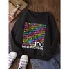 European Sizes Kids' Fashion Round Neck Sweatshirt, Casual Printed Top