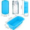 Extra Large Ice Block Mold for Ice Bath, 4 Pack 9.4lb Big Ice Cube Molds, Silicone Ice Bath Accessories Water Chiller for Cold Plunge or Coolers