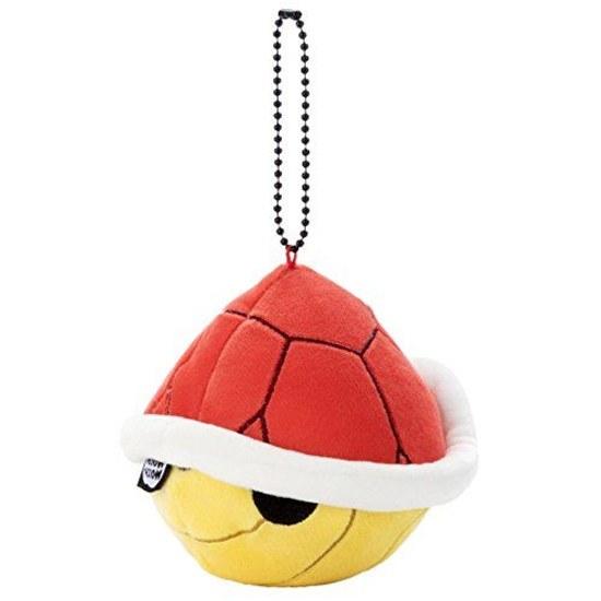 Mario Kart Mocchi-Mocchi-Game style ball chain mascot Red Shell height approximately 8cm