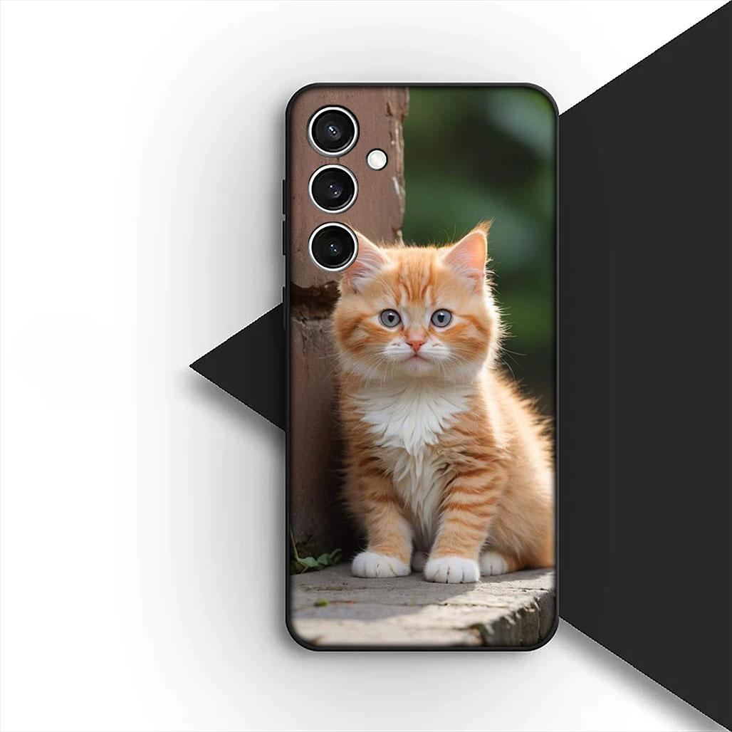 

Kitten Cat Meow Silicone Cover for Samsung Galaxy A36 A55 A26 A05 A06 A14 A50 A51 A53 A54 A12 A13 A23 A35 Coque Phone Case Galaxy A53 5G