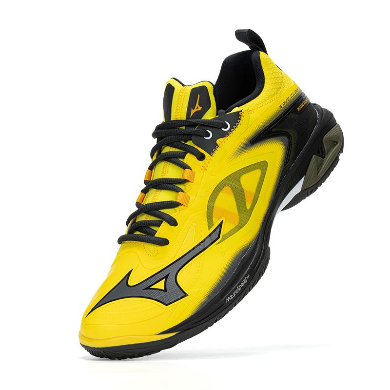 Mizuno Wave Claw Neo 3 Wide Yellow Black Unisex Sneakers 71GA247327