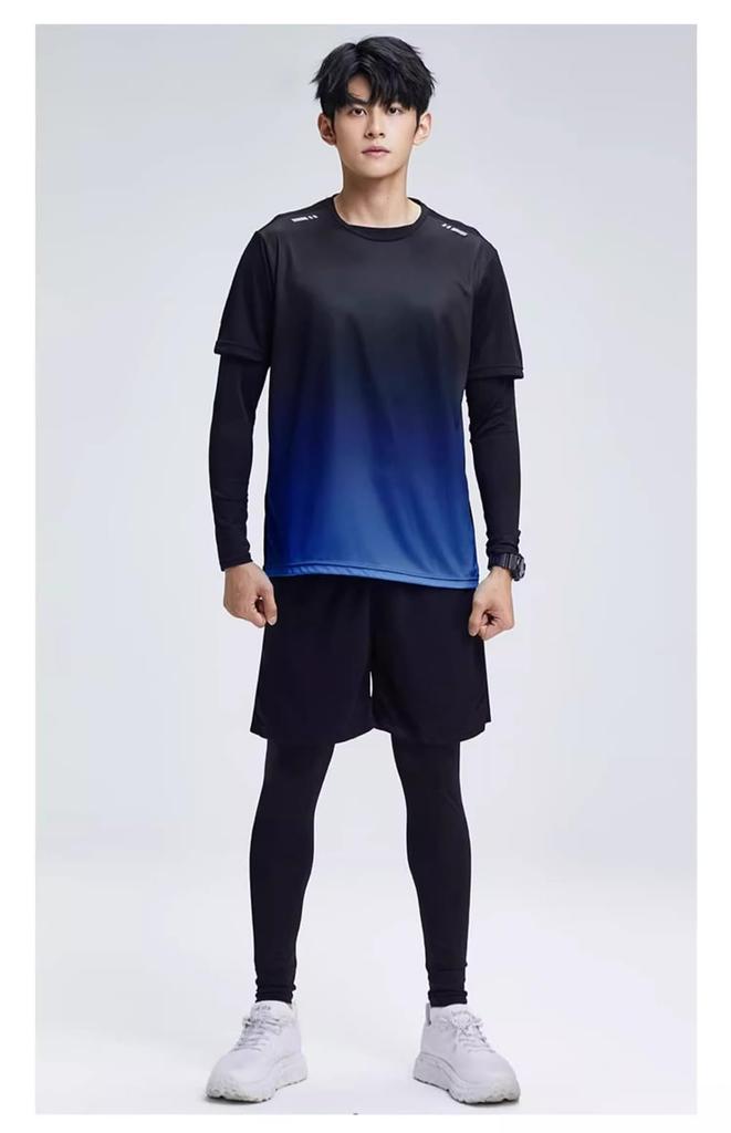 ZOEMAKE and Sportswear Perfect for Running and Unisex Men's Women's 4-Piece Set, Tennis, Training, Stylish, Moisture-Wicking, Quick-Drying, (JP,