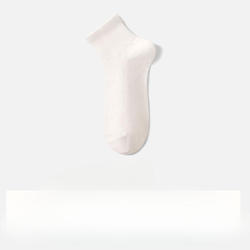 Men's Summer Thin Cotton Mesh Deodorant Mid Tube Socks