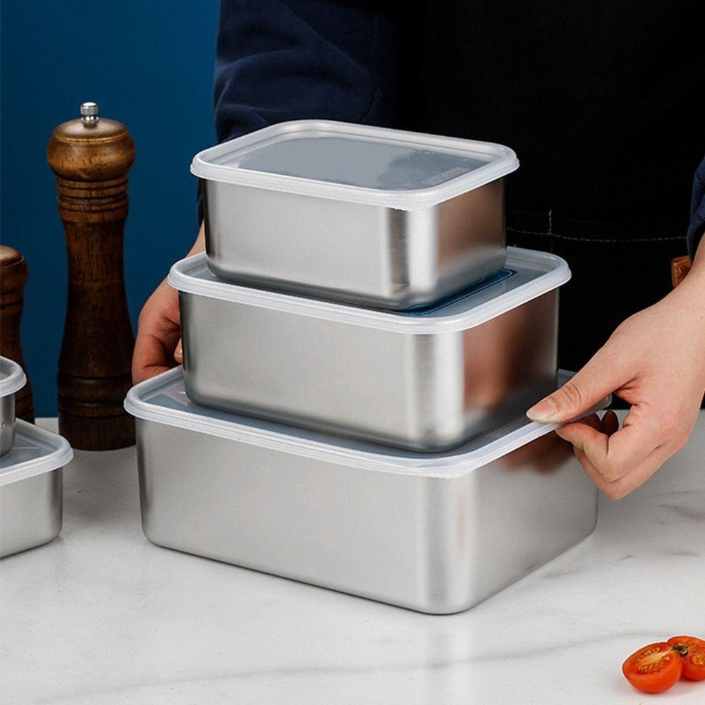 Thickened Preservation Box Sealed Refrigerator Organizer Container Food Container  Office