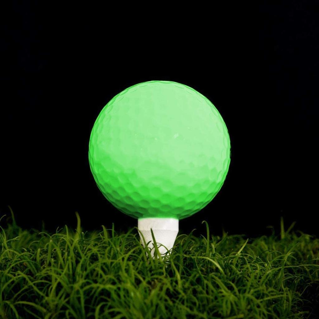 JIANGMU Leuchtende Golfbälle Diese fluoreszierenden Golfbälle leuchten im Dunkeln und bleiben lange hell. Sie verwenden keine LEDs und sind daher ideal für die Beste